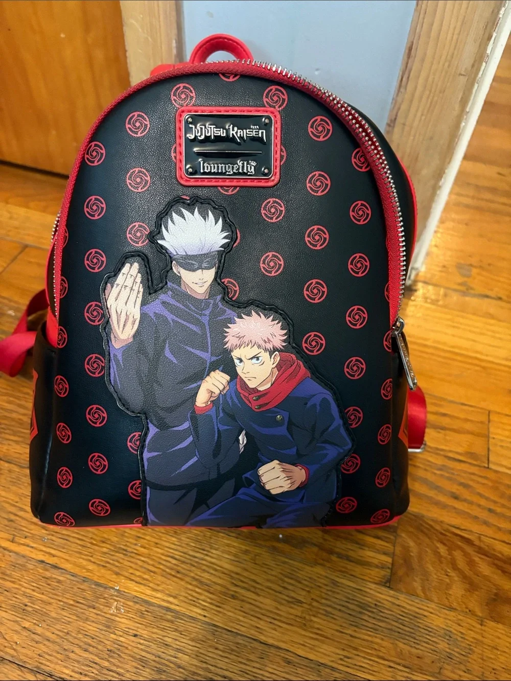Loungefly Black & Red Jujutsu Kaisen Character Mini Backpack - Picture 1 of 7